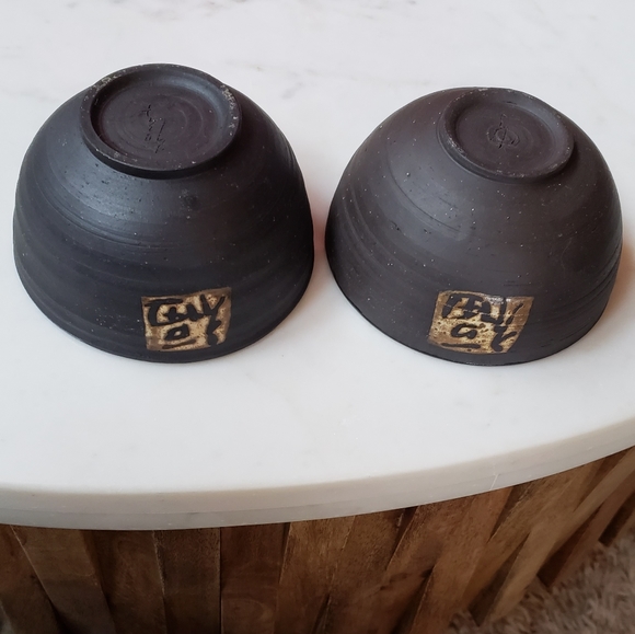 Akiko's Pottery black clay rice bowls - Picture 6 of 10